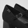 Women CamperLab Formal Shoes | Black Nubuck Mary Jane Heels