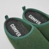 Men CamperLab Slippers | Green Wool Slippers For Men