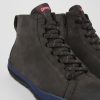 Men CamperLab Casual Shoes | Gray Nubuck Ankle Boots For Men