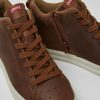 Men CamperLab Sneakers | Brown Leather Sneakers For Men