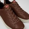 Men CamperLab Sneakers | Brown Leather Sneaker For Men