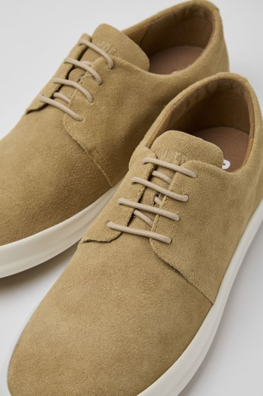 Men CamperLab Sneakers | Beige Nubuck Shoes For Men