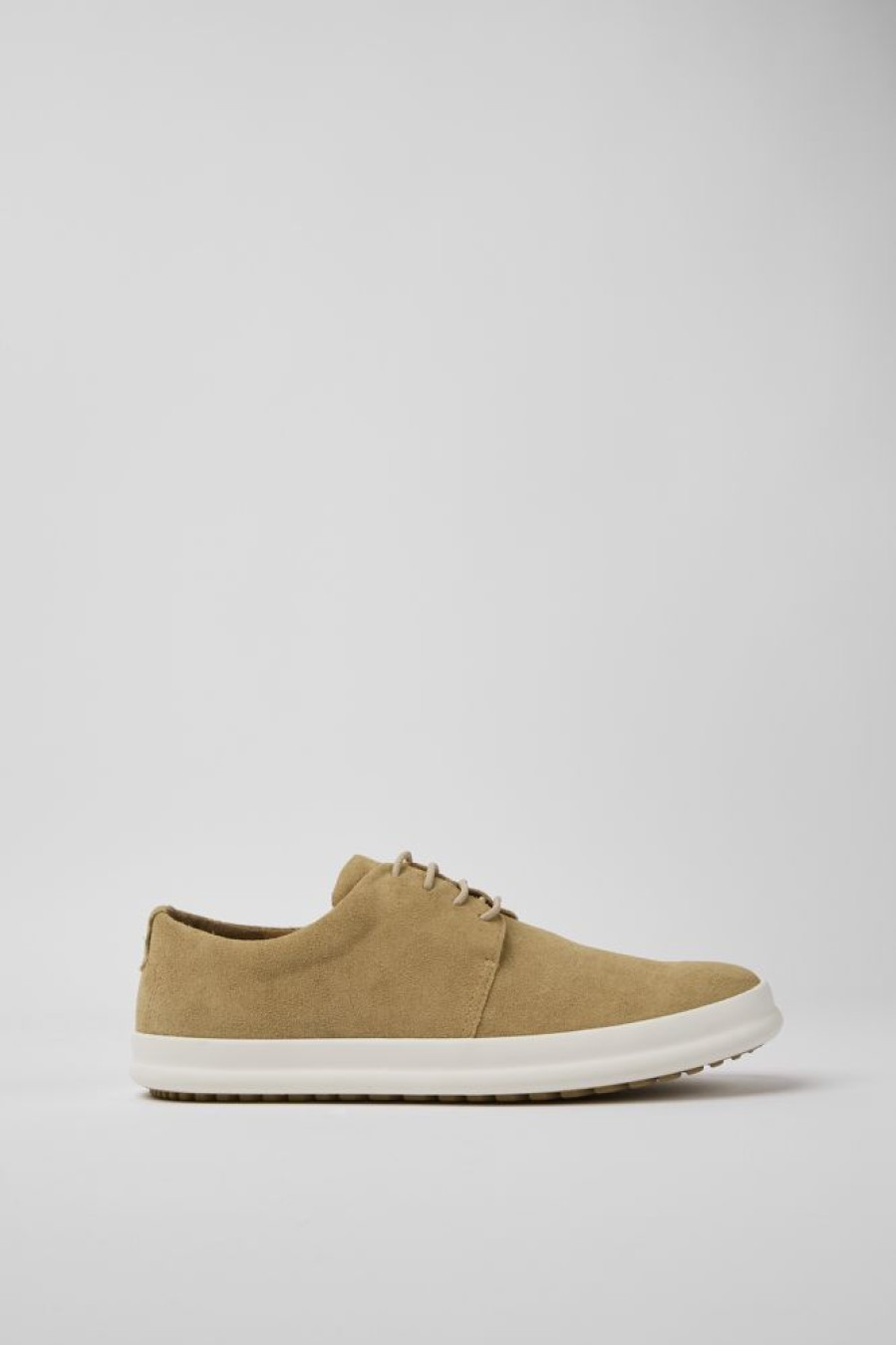 Men CamperLab Sneakers | Beige Nubuck Shoes For Men