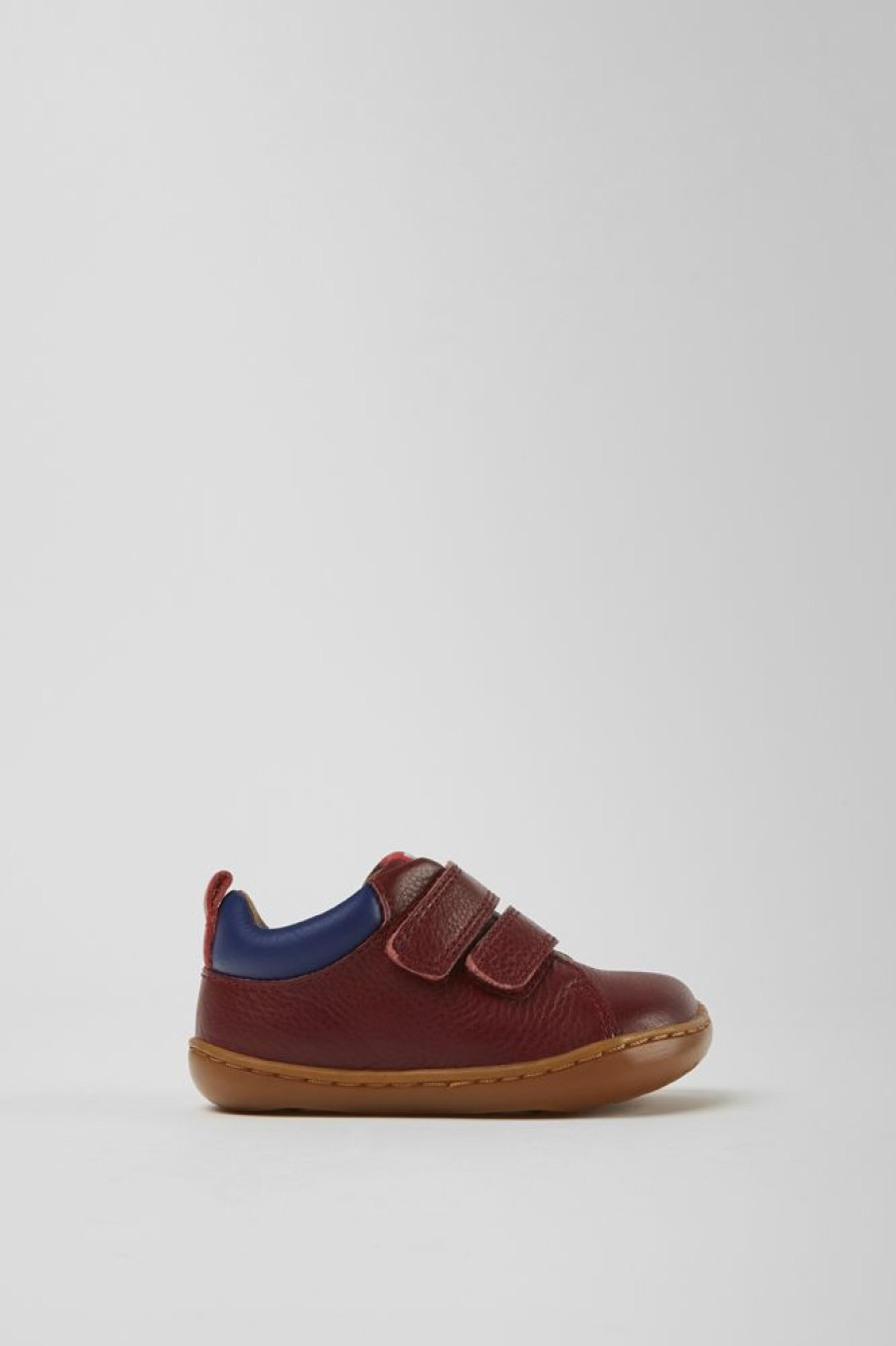 Kids CamperLab Sneakers | Burgundy Leather Shoes