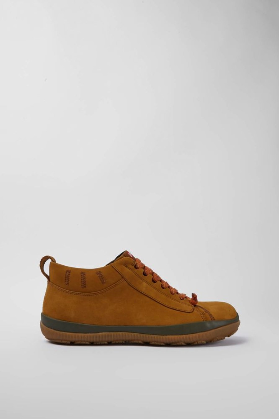 Men CamperLab Casual Shoes | Brown Nubuck Shoes For Men