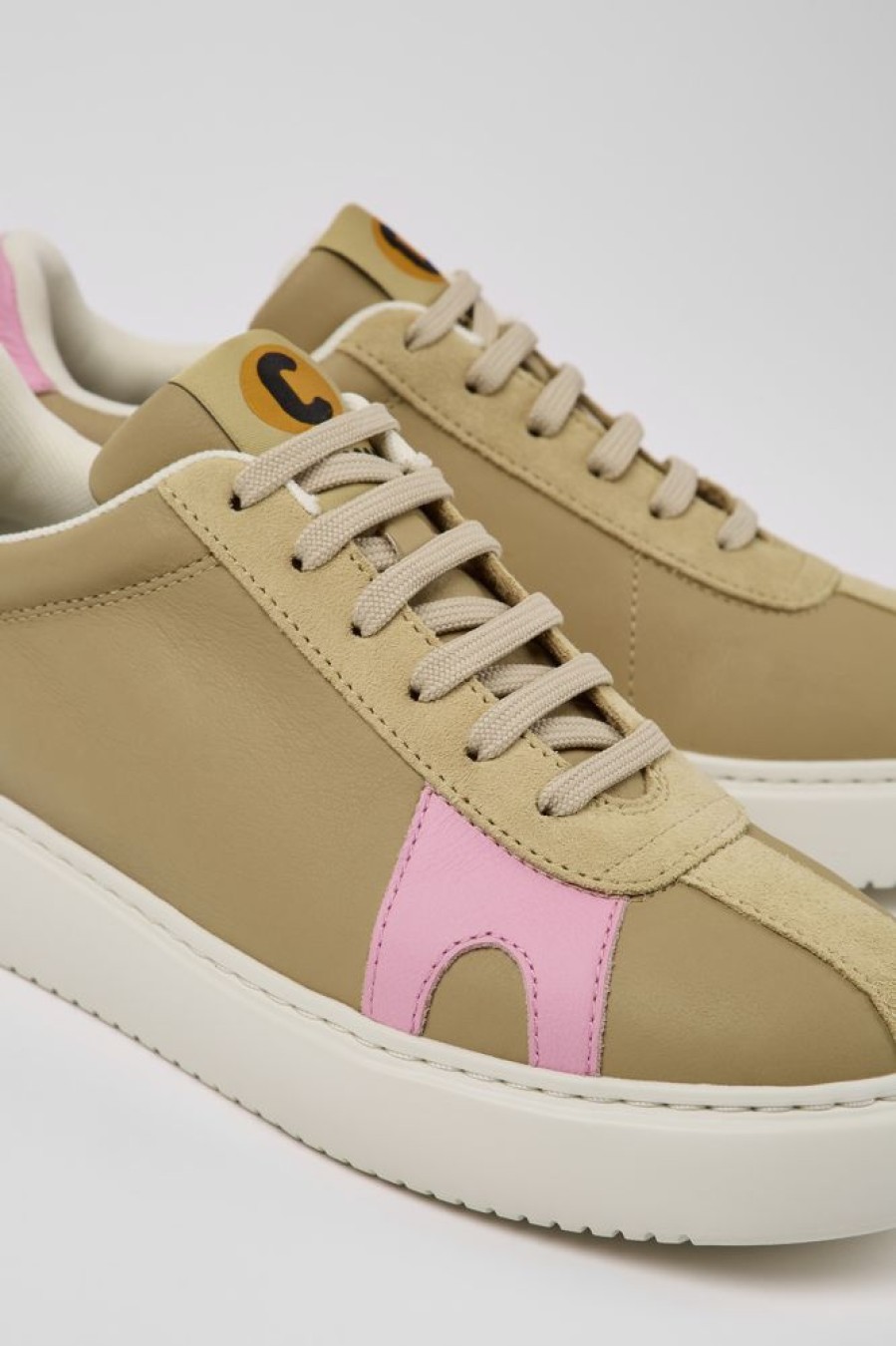 Women CamperLab Sneakers | Beige And Pink Sneakers For Women