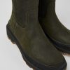 Women CamperLab Ankle Boots | Green Nubuck Ankle Boots For Women