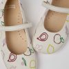 Kids CamperLab Ballerinas | White Leather Ballerinas For Girls