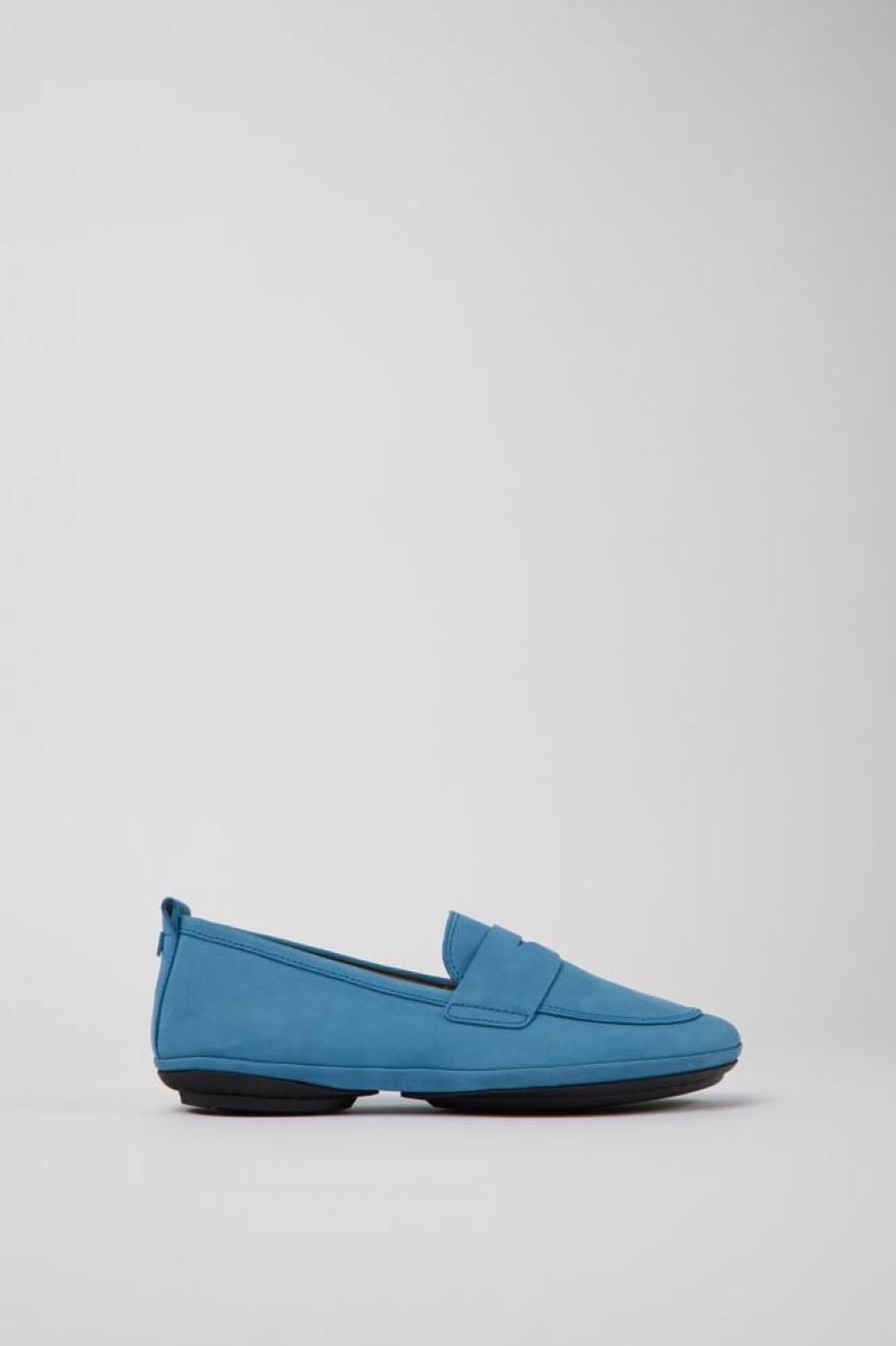 Women CamperLab Flat Shoes | Blue Nubuck Shoes For Women