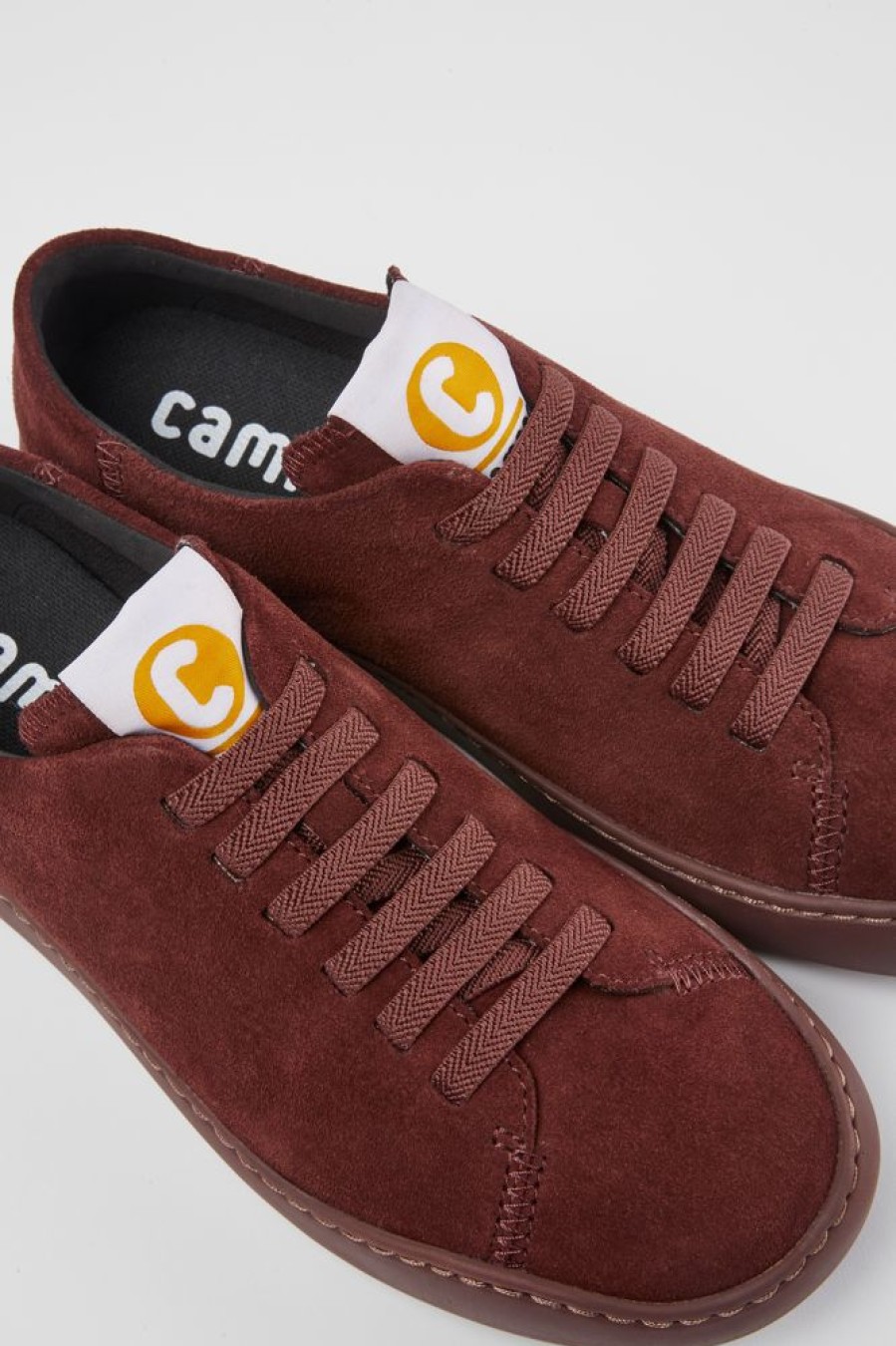 Women CamperLab Sneakers | Burgundy Suede Sneakers