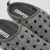 Men CamperLab Slippers | Gray And Blue Wool Slippers For Men