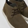 Men CamperLab Ankle Boots | Green Nubuck Sneakers For Men