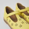 Kids CamperLab Hook And Loop | Yellow Leather Shoes For Kids