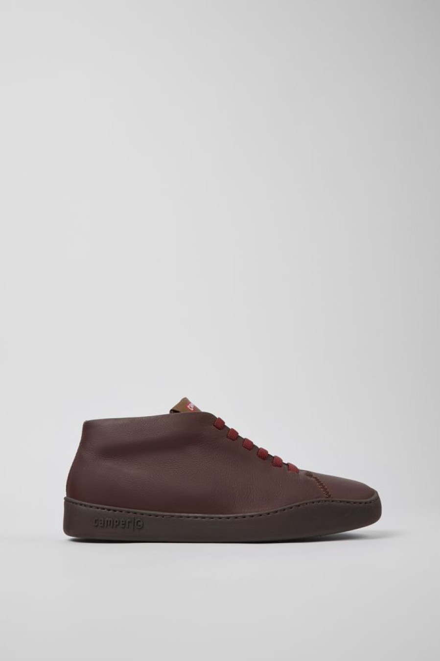 Men CamperLab Casual Shoes | Brown Leather Sneakers For Men