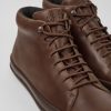 Men CamperLab Casual Shoes | Casual Brown Ankle Boot For Men