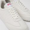 Men CamperLab Sneakers | White Leather Sneakers For Men