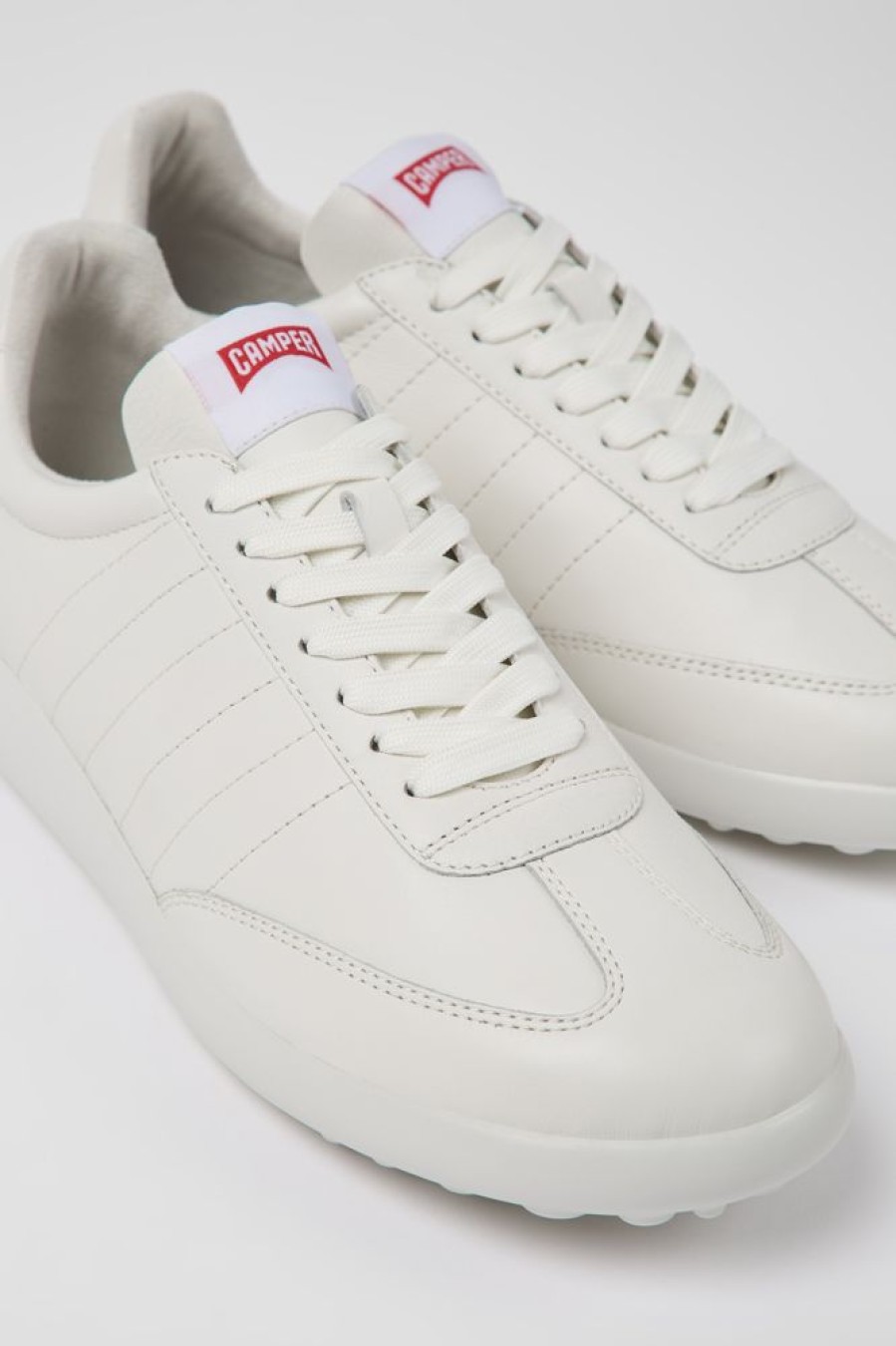 Men CamperLab Sneakers | White Leather Sneakers For Men