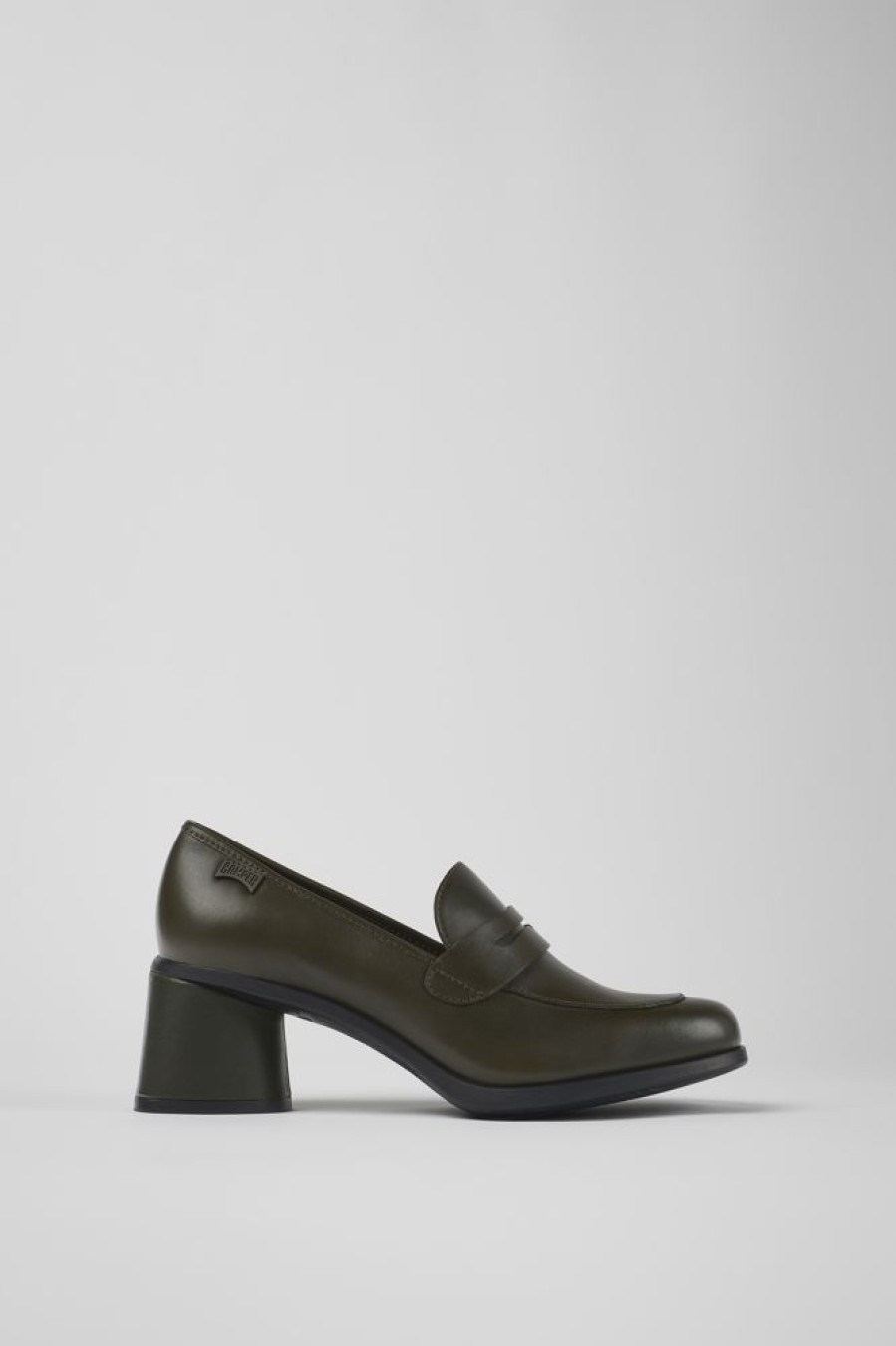 Women CamperLab Formal Shoes | Green Leather Heels