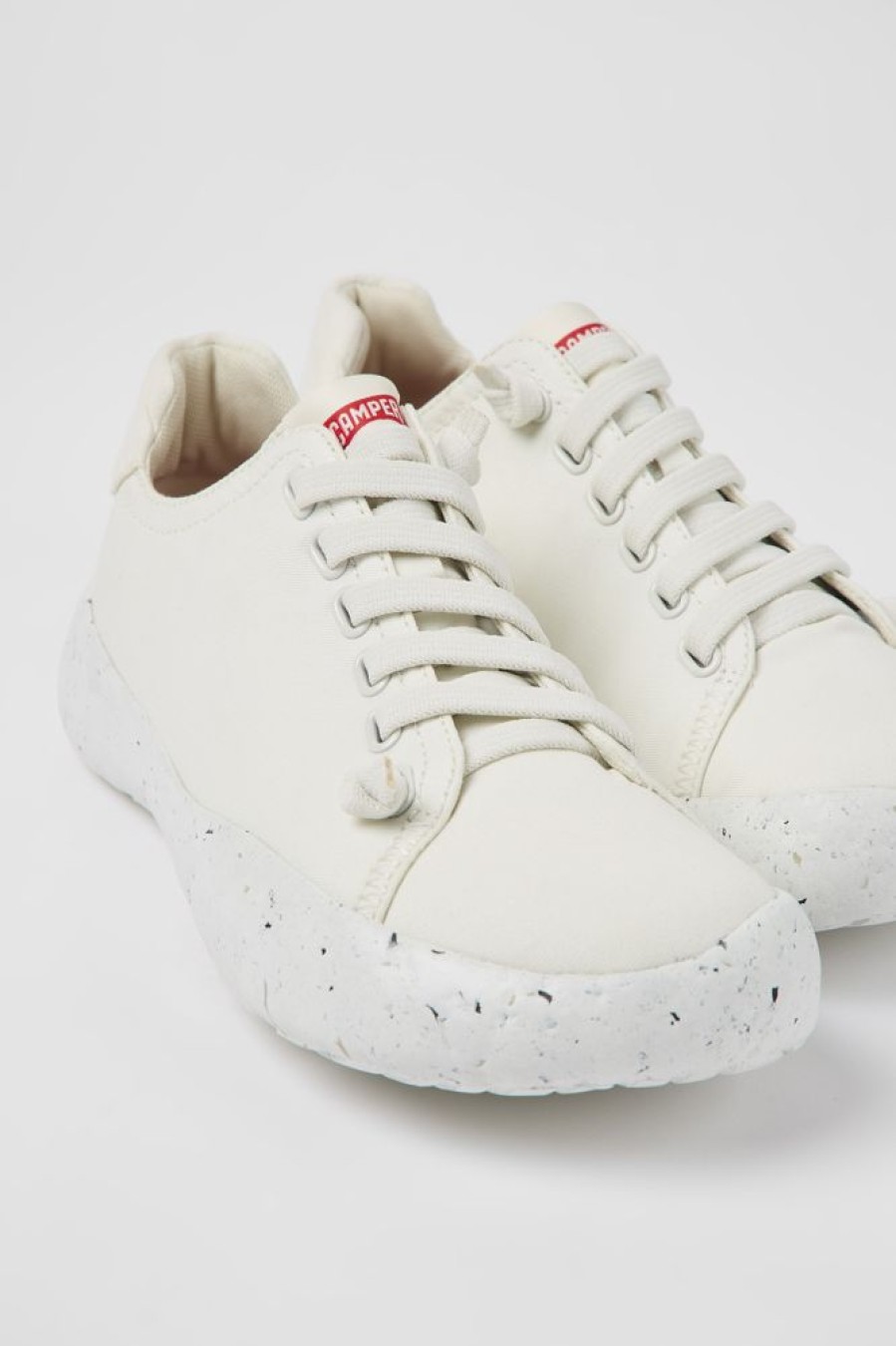 Men CamperLab Sneakers | White Textile Sneakers For Men