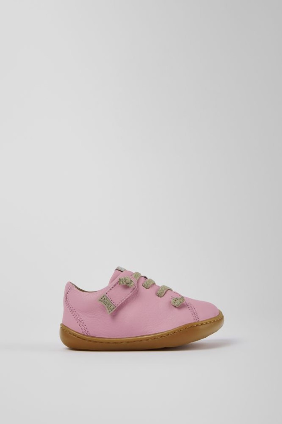 Kids CamperLab Sneakers | Pink Leather Basket