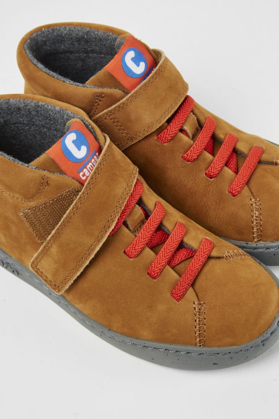 Kids CamperLab Sneakers | Brown Ankle Boots