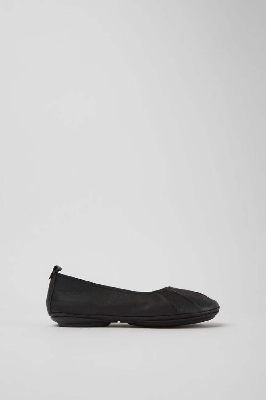 Women CamperLab Formal Shoes | Black Leather Ballerina Flats For Women