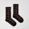 Women CamperLab Socks | Brown And Black Socks