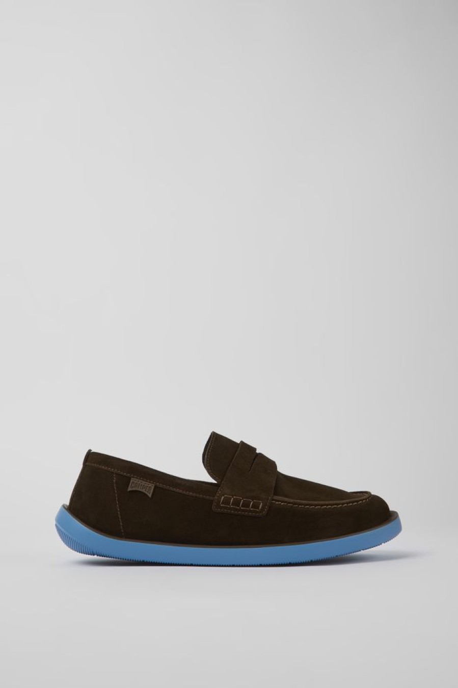 Men CamperLab Casual Shoes | Brown Nubuck Shoes For Men