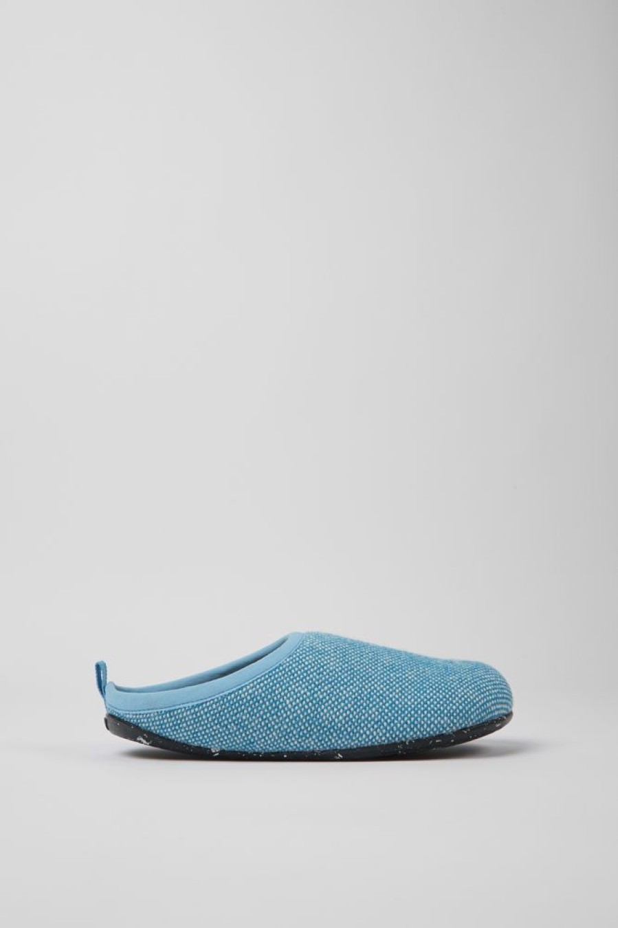 Women CamperLab Slippers | Blue Wool And Viscose Slippers For Women