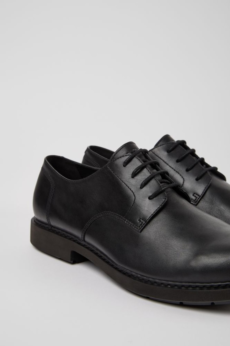 Men CamperLab Formal Shoes | Classic Men'S Black Shoe