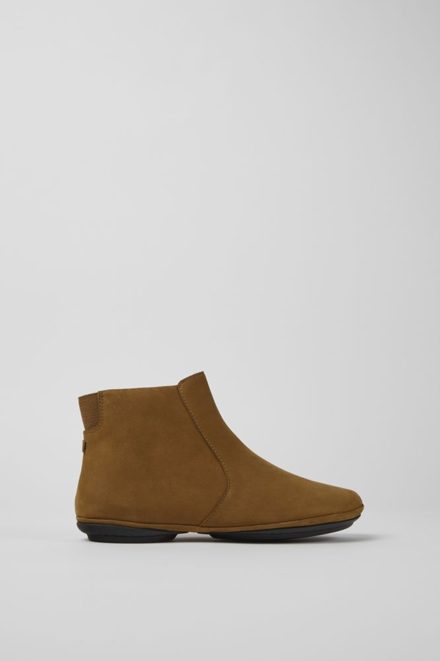 Women CamperLab Ankle Boots | Brown Nubuck Ankle Boots For Women