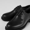 Women CamperLab Formal Shoes | Women'S Black Lace-Up Shoe