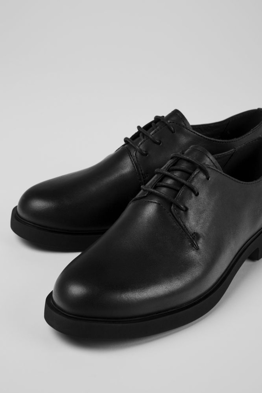 Women CamperLab Formal Shoes | Women'S Black Lace-Up Shoe