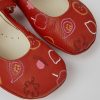 Kids CamperLab Ballerinas | Red Leather Ballerinas For Girls