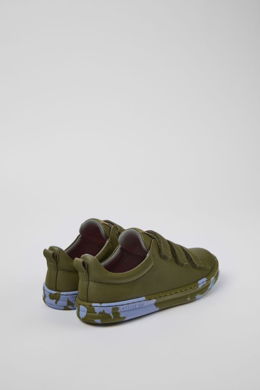 Kids CamperLab Sneakers | Green Leather Sneaker