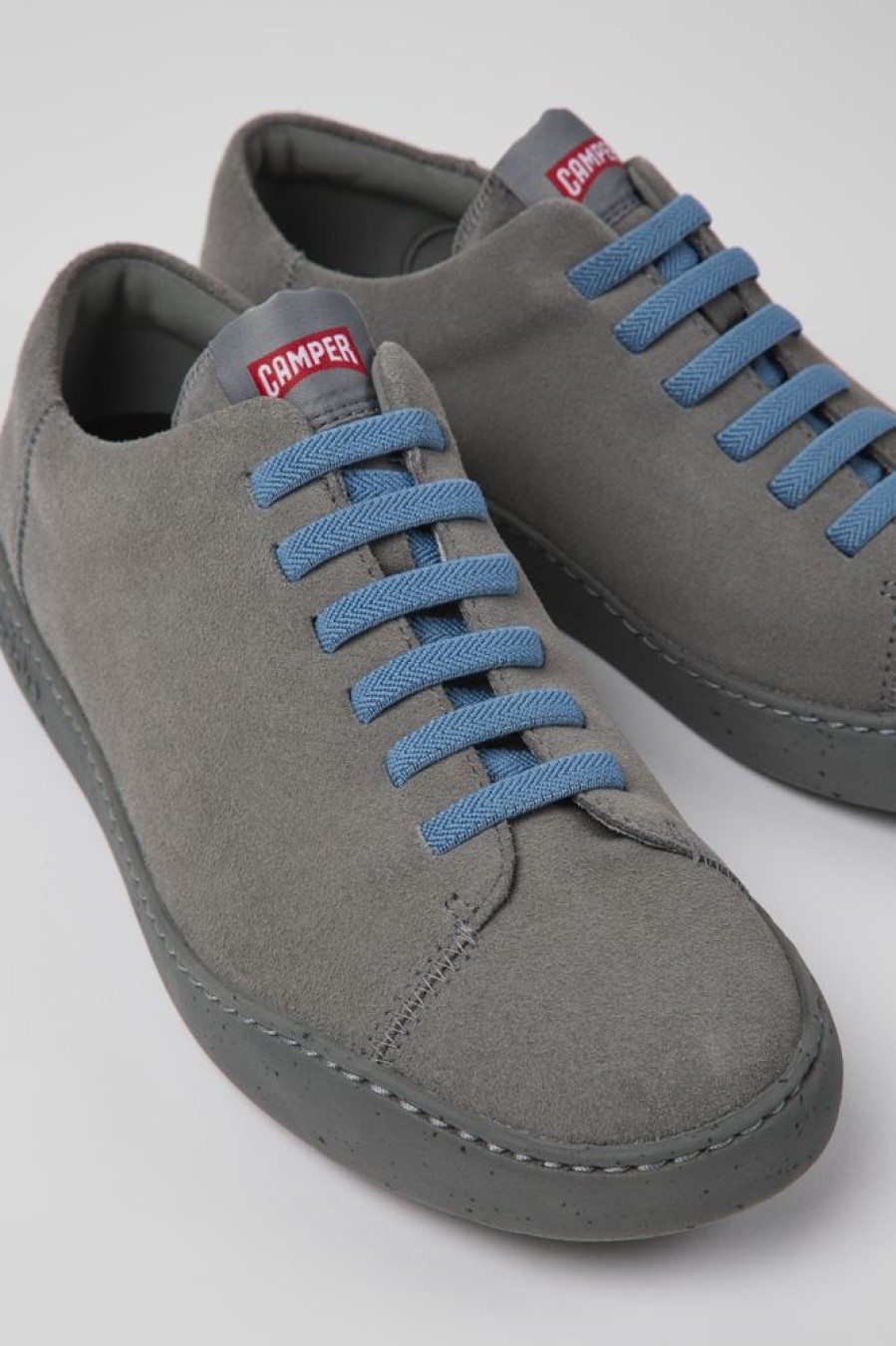 Men CamperLab Casual Shoes | Gray Nubuck Sneakers For Men