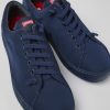 Men CamperLab Casual Shoes | Blue Textile Sneaker For Men