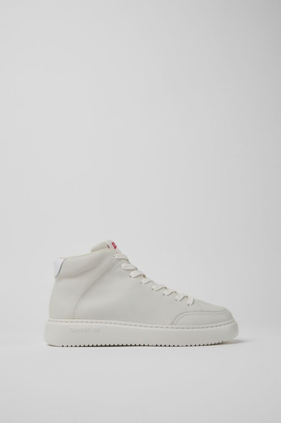 Women CamperLab Sneakers | White Non-Dyed Leather Sneakers For Women