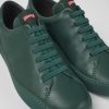 Men CamperLab Casual Shoes | Green Leather Sneakers For Men