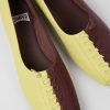 Women CamperLab Formal Shoes | Yellow And Burgundy Ballerina Flats For Women