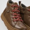 Kids CamperLab Boots | Brown Leather Ankle Boots For Kids