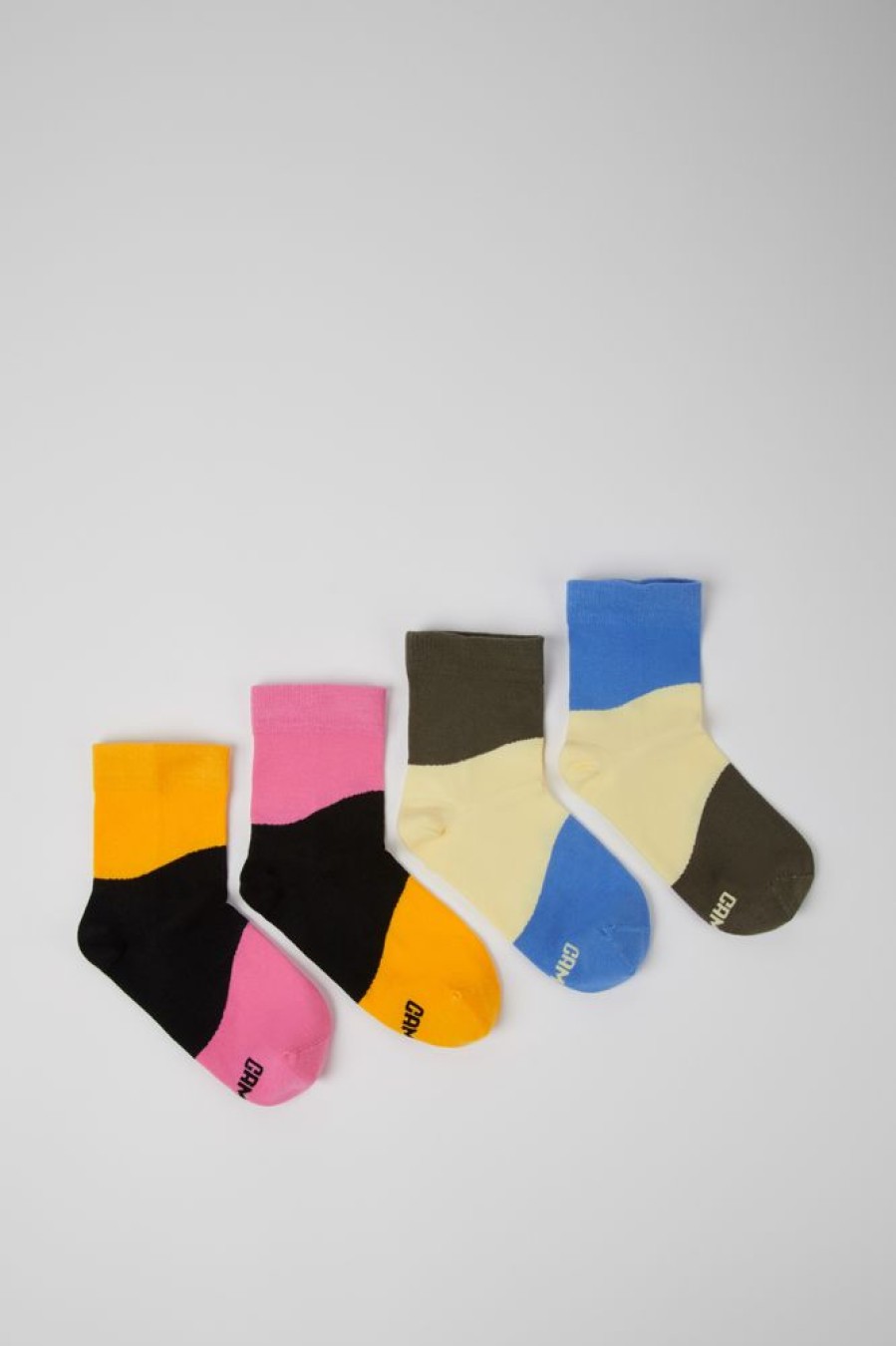 Women CamperLab Socks | Two Pair Pack Of Multicolored Socks