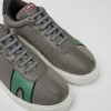 Men CamperLab Sneakers | Gray And Green Sneakers For Men