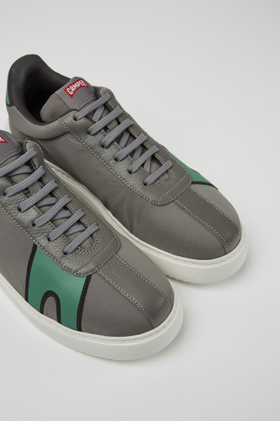 Men CamperLab Sneakers | Gray And Green Sneakers For Men