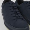 Men CamperLab Casual Shoes | Blue Nubuck Shoes For Men