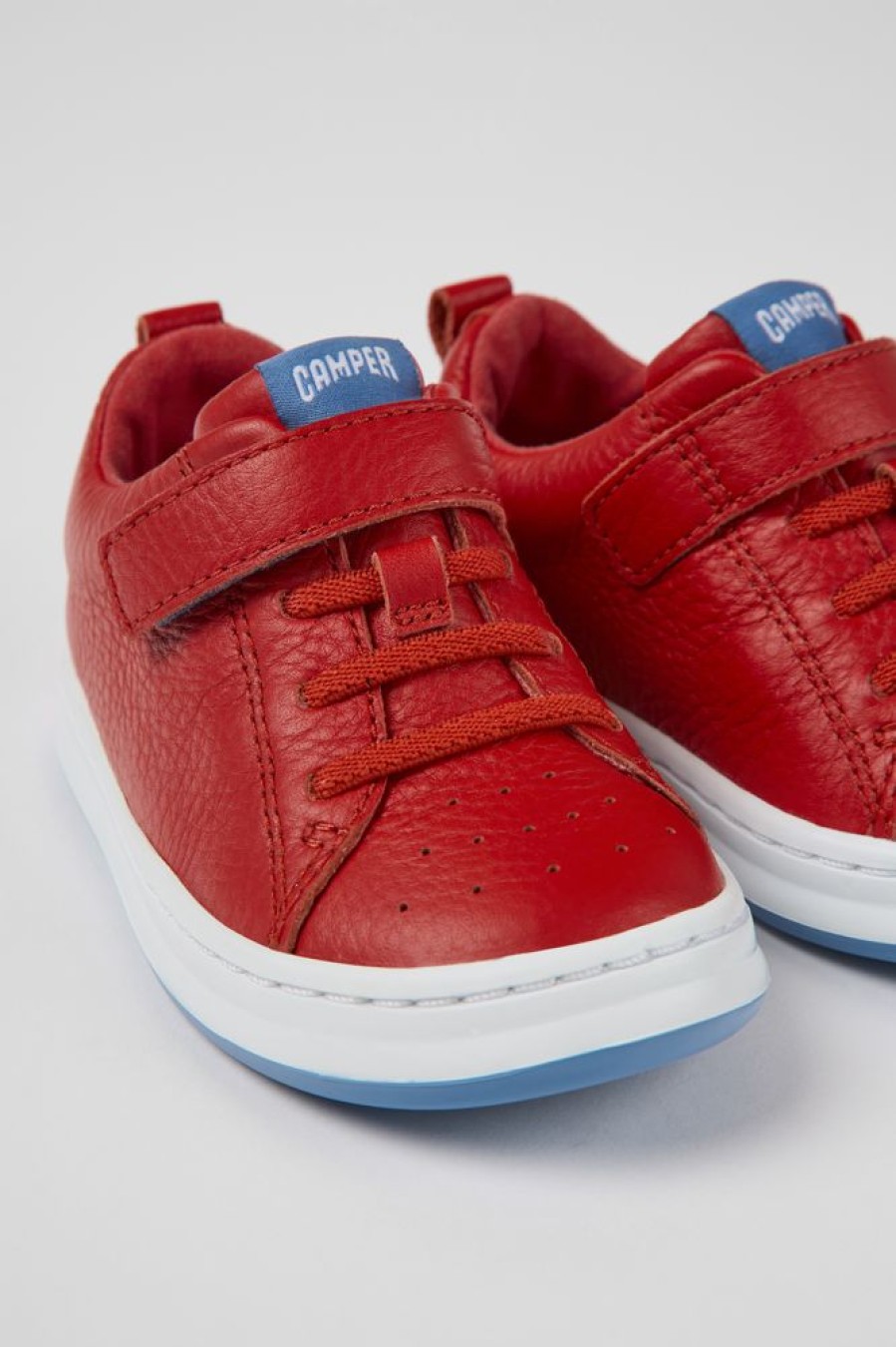 Kids CamperLab Sneakers | Red Leather Sneakers For Kids