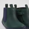 Kids CamperLab Boots | Green And Blue Leather Boots For Kids