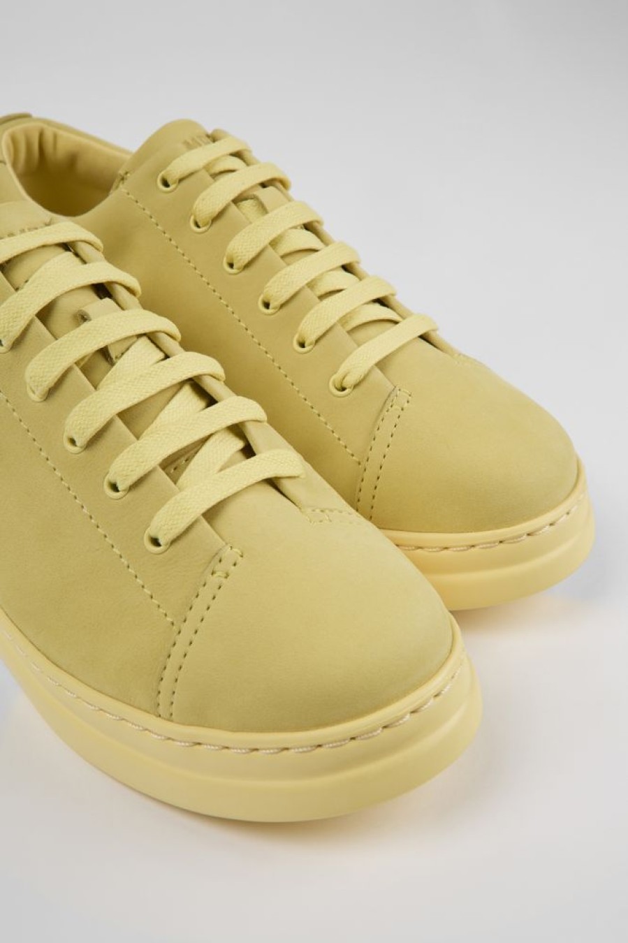 Women CamperLab Sneakers | Yellow Nubuck Sneakers For Women