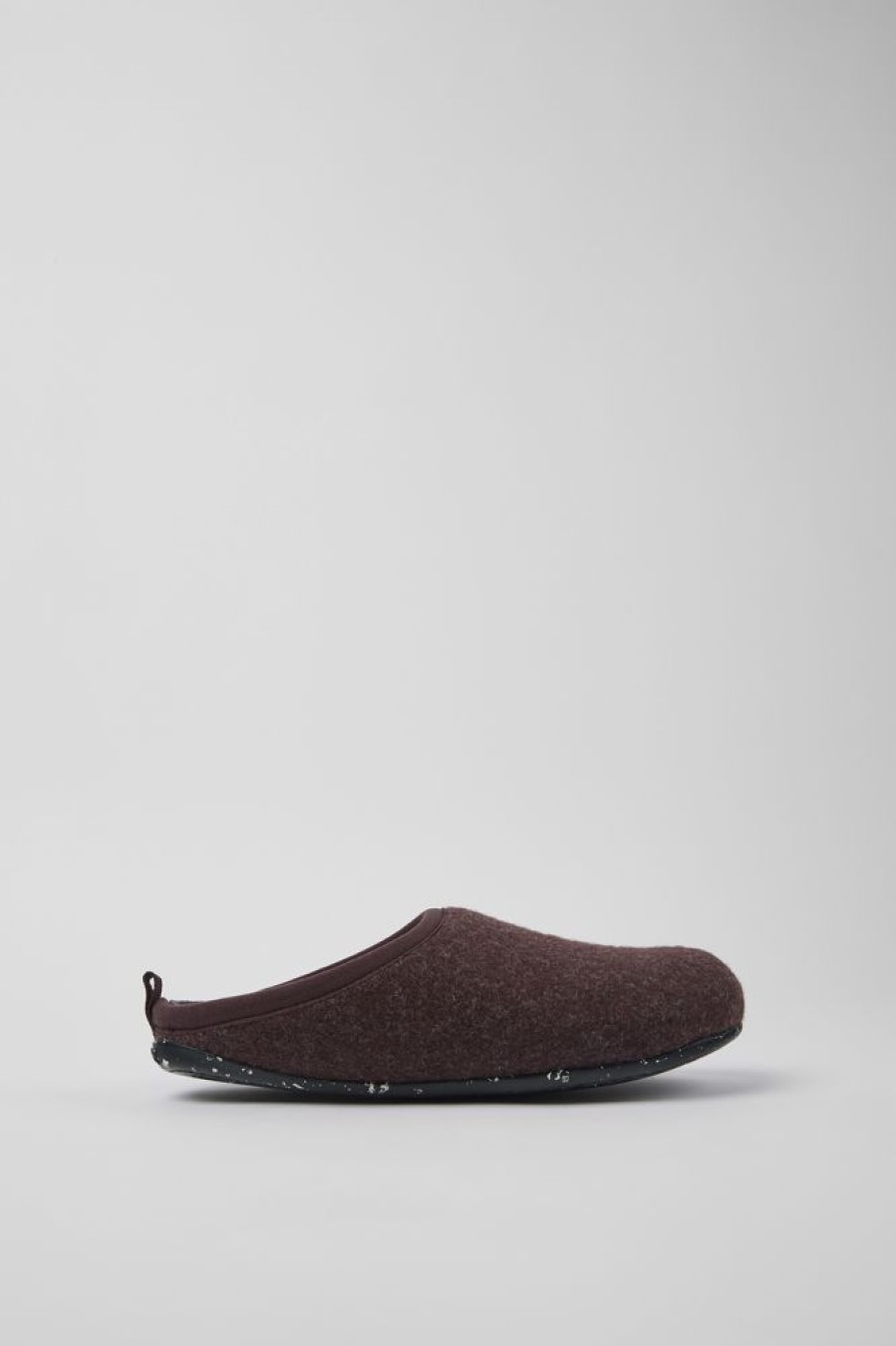 Women CamperLab Slippers | Burgundy Wool Slippers For Women