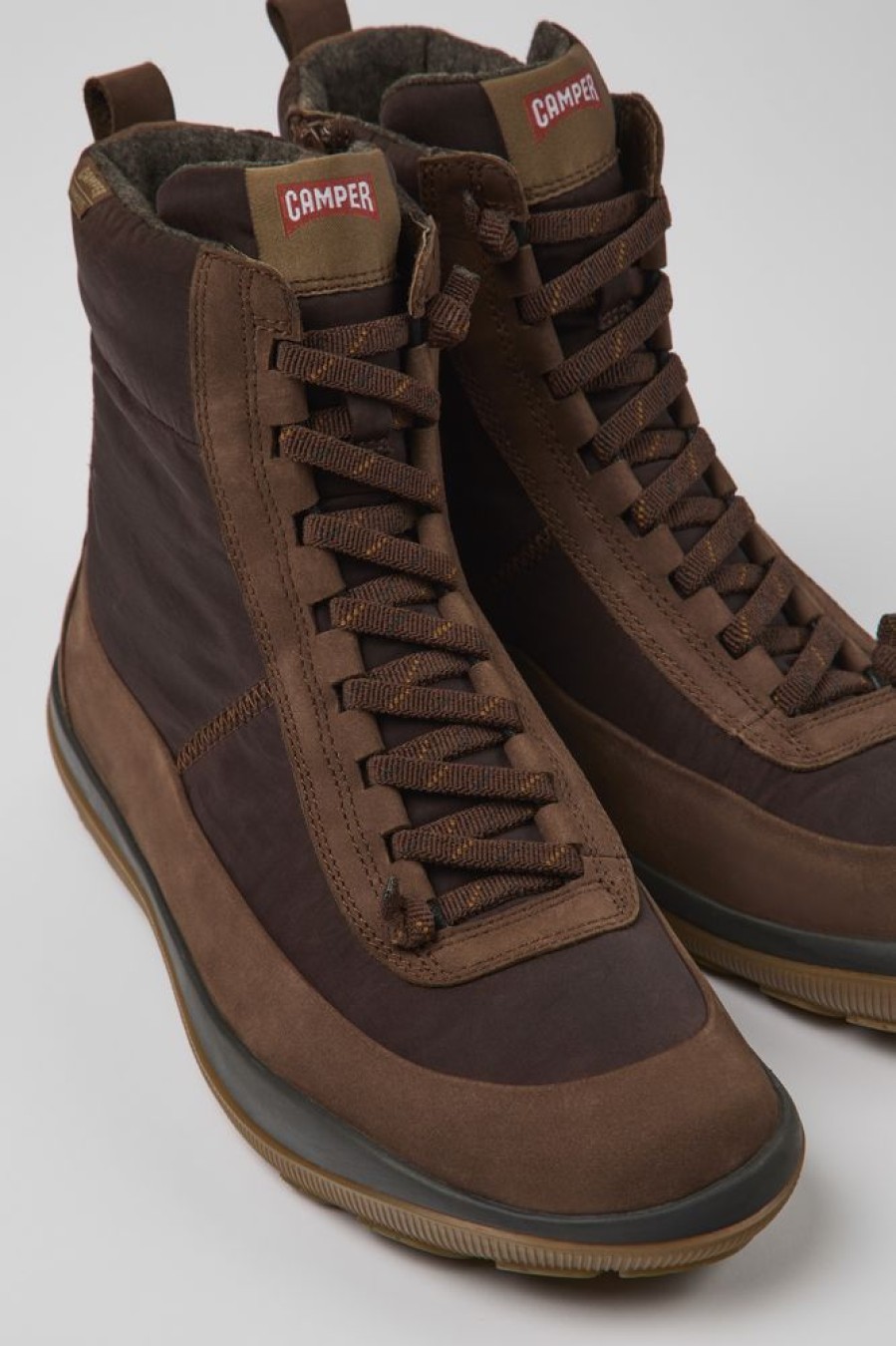 Men CamperLab Casual Shoes | Brown Boots For Men